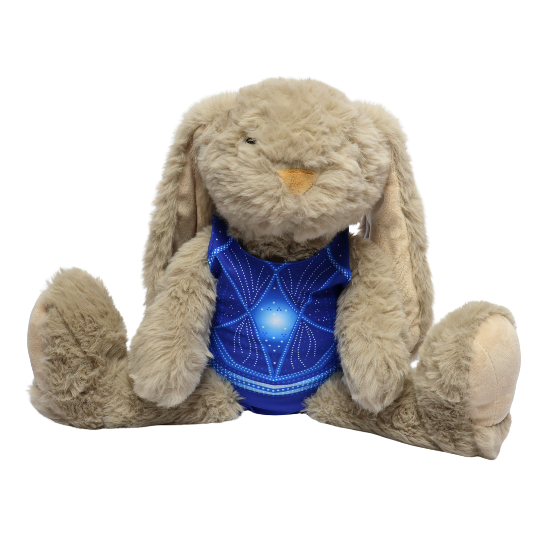 Konijn met Turnpakje Ariana Blauw