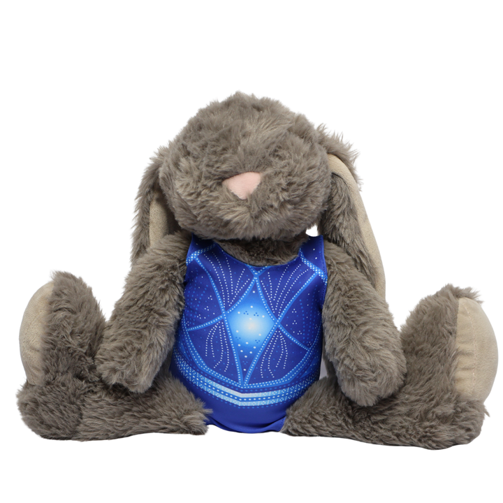 Konijn met Turnpakje Ariana Blauw