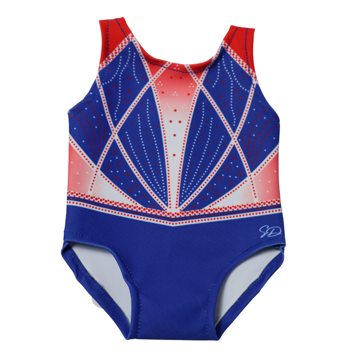 Konijn met Turnpakje Ariana Rood Wit Blauw