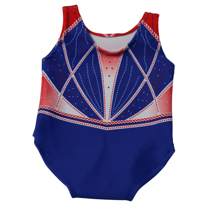 Konijn met Turnpakje Ariana Rood Wit Blauw