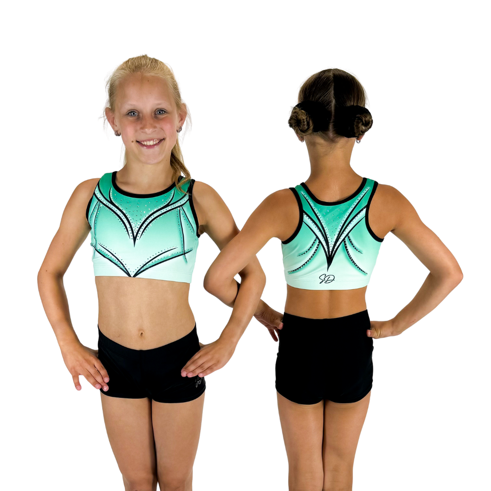 Sparkle&amp;Dream Turnpakje Claire Mint Zwart