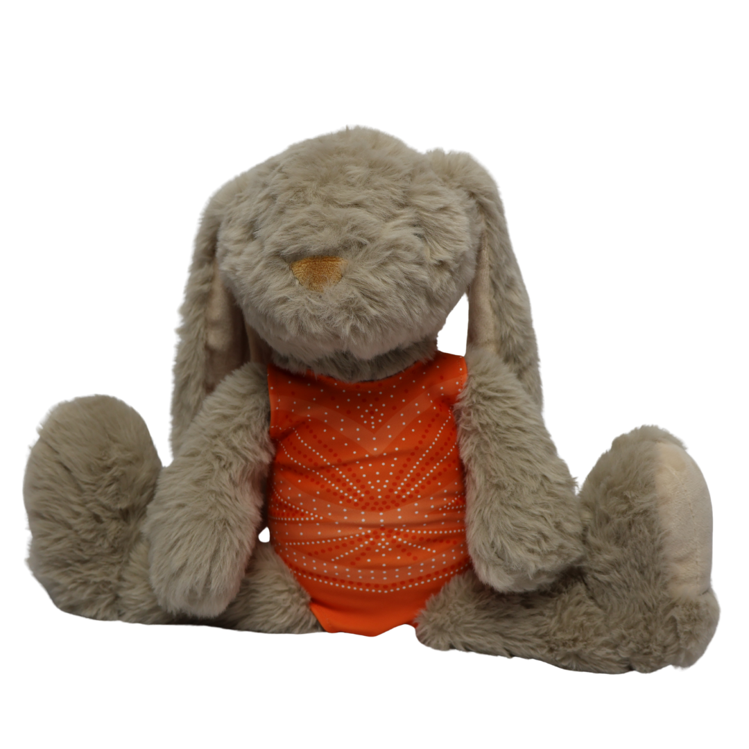 Konijn met Turnpakje Hailey Oranje