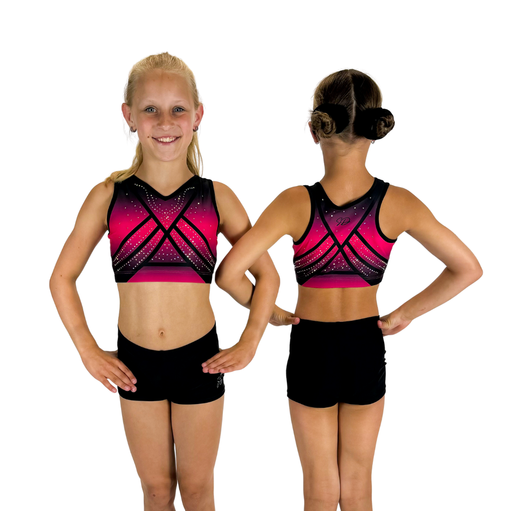 Sparkle&amp;Dream Turntopje Femke Zwart Roze