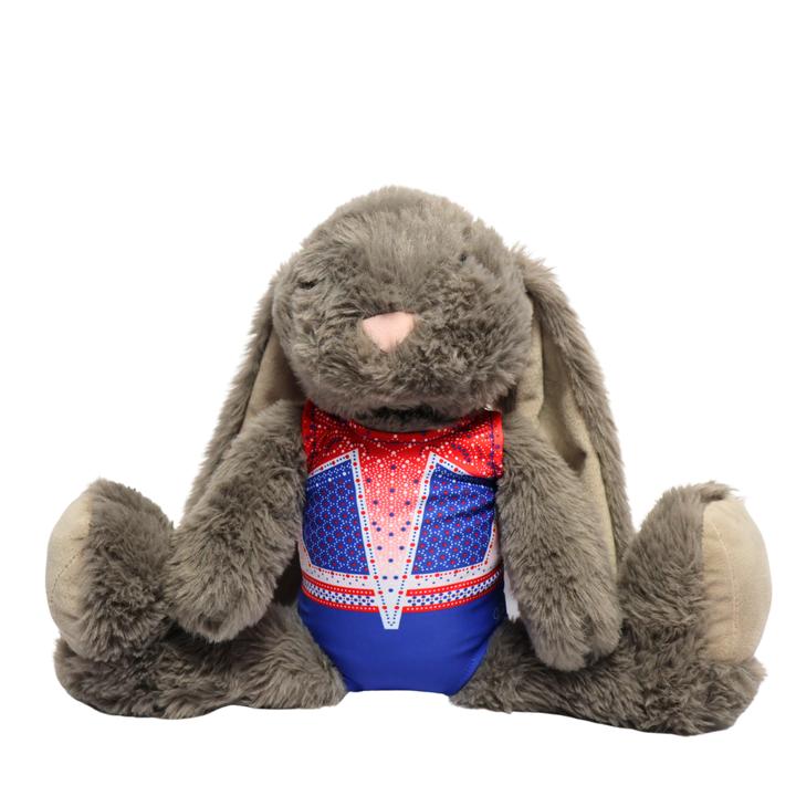 Konijn met Turnpakje Loua Rood Wit Blauw