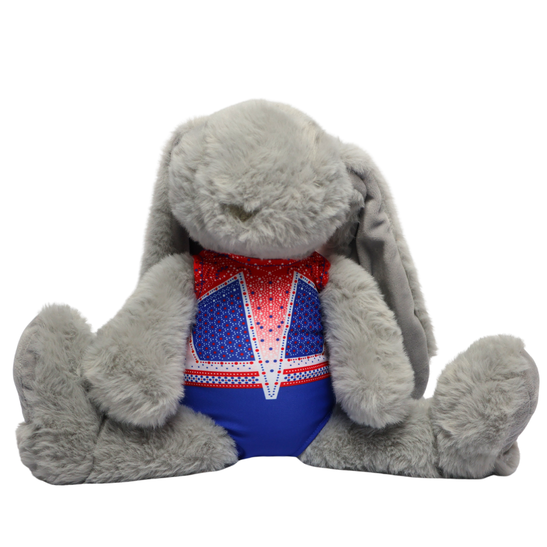 Konijn met Turnpakje Loua Rood Wit Blauw