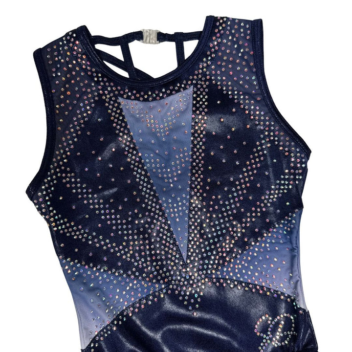 Turnpakje Amy Navy Wit Mouwloos