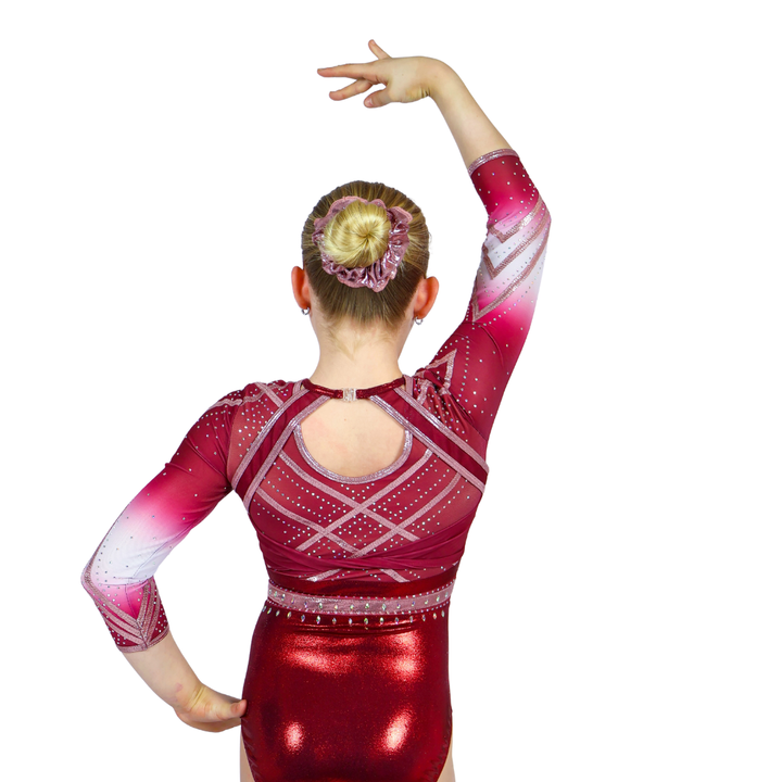 Justaucorps Julia Bordeaux Blush Manches Longues