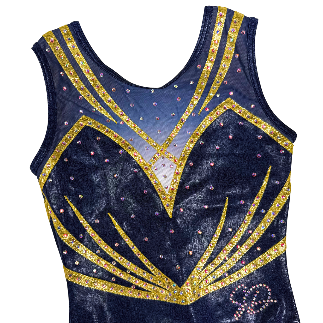 Turnpakje Bibi Navy Goud Mouwloos