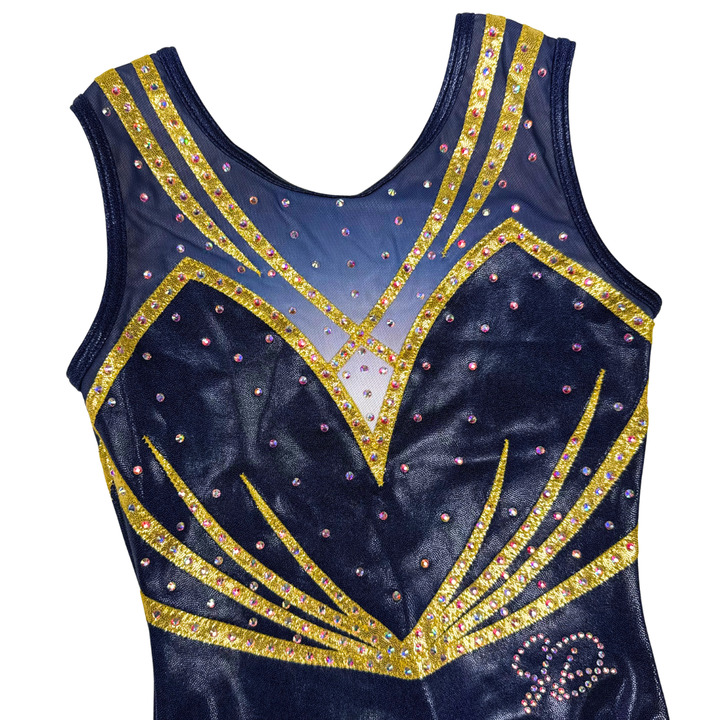 Turnpakje Bibi Navy Goud Mouwloos