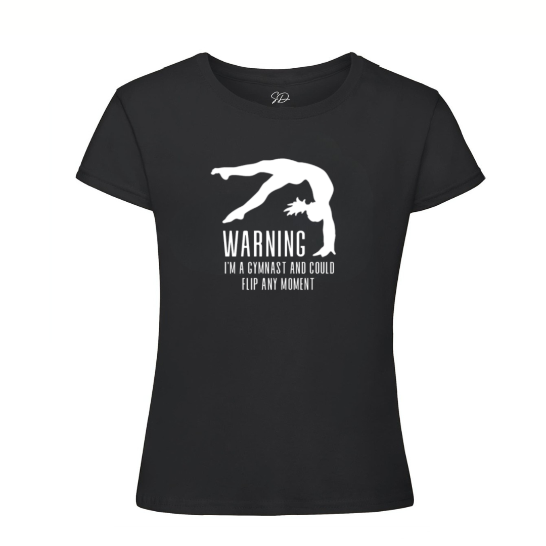 T-Shirt Black Gymnastics 