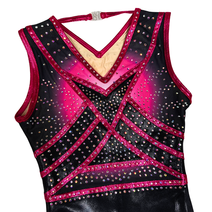 Turnpakje Fem Roze Zwart Mouwloos