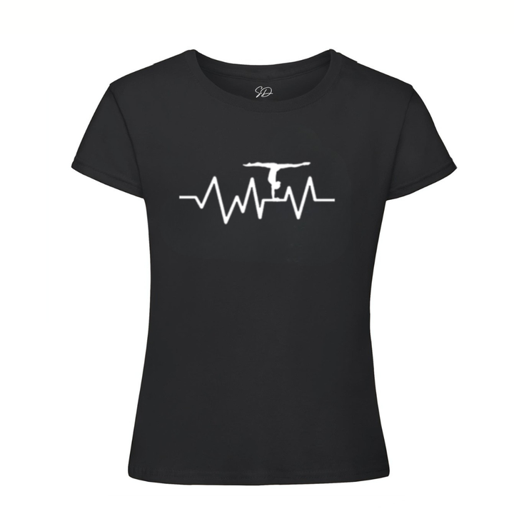 T-Shirt Black Gymnastics 