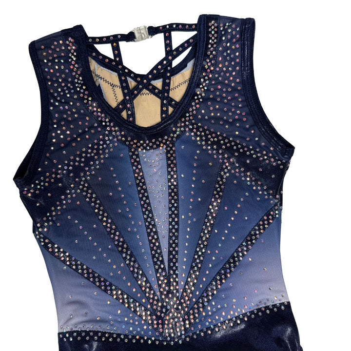 Turnpakje Amy Navy Wit Mouwloos