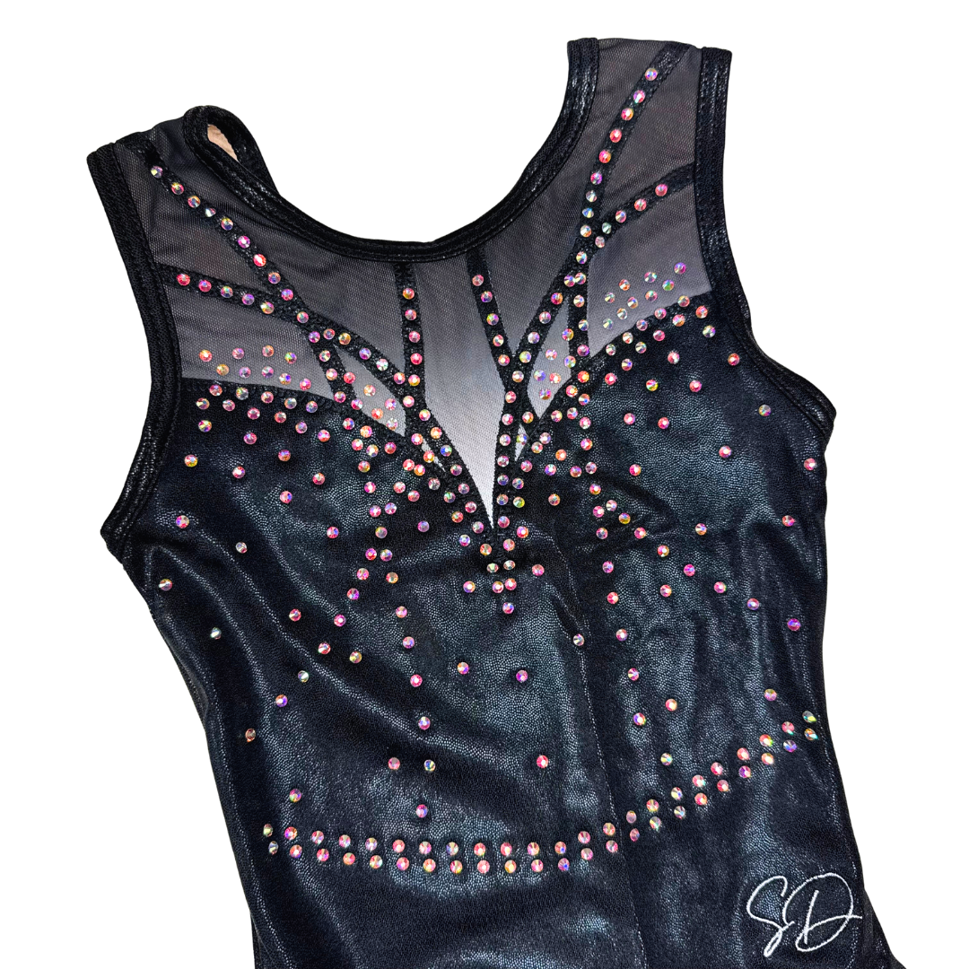 Justaucorps de gymnastique sans manches Renate Black