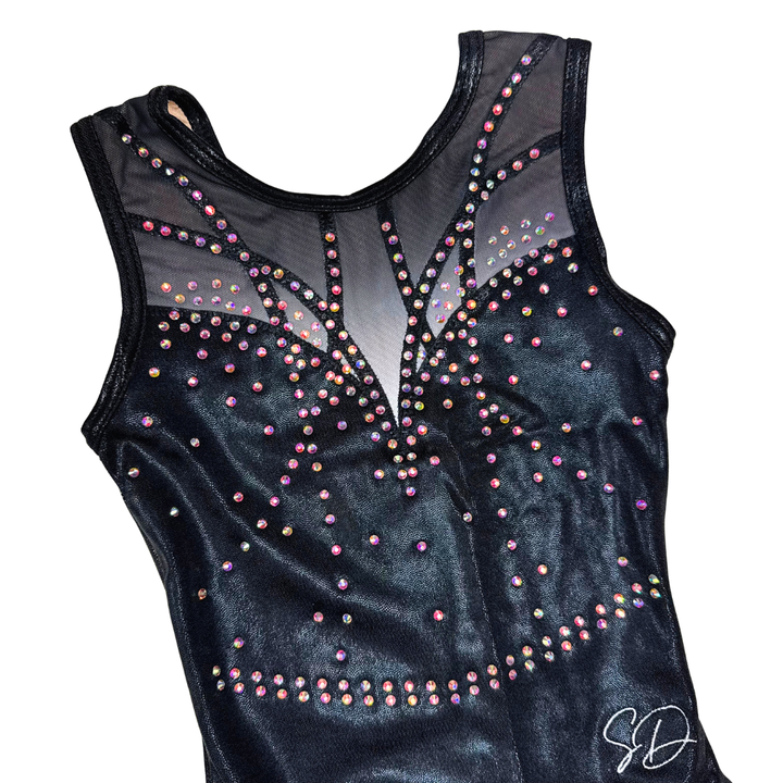 Justaucorps de gymnastique sans manches Renate Black