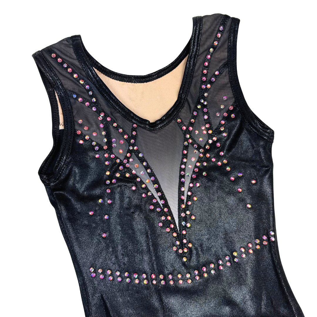 Justaucorps de gymnastique sans manches Renate Black