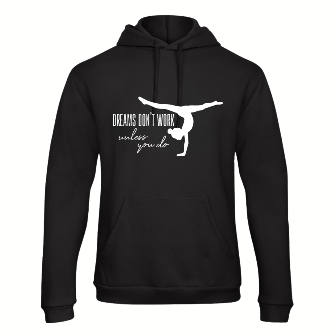 Pull / Sweat à capuche blanc Gymnastique 