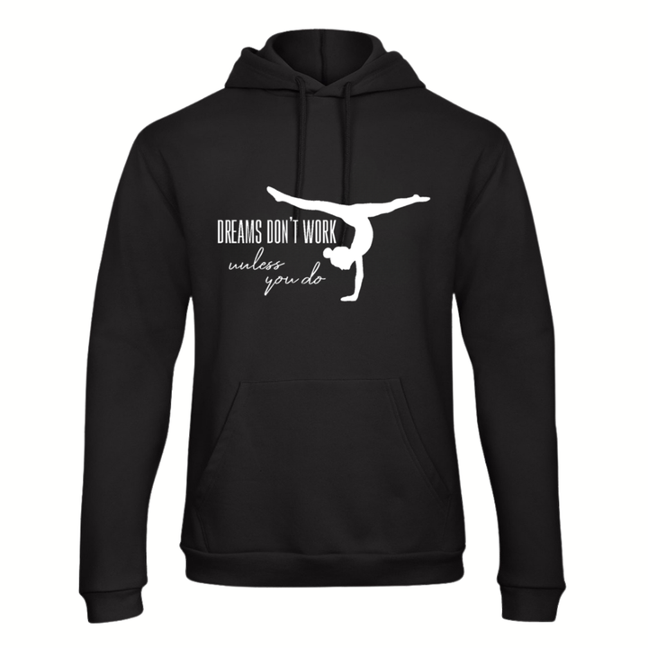 Pull / Sweat à capuche blanc Gymnastique 