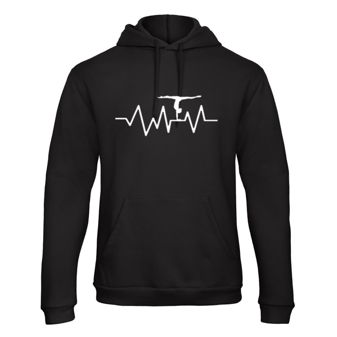 Pull / Sweat à capuche blanc Gymnastique 