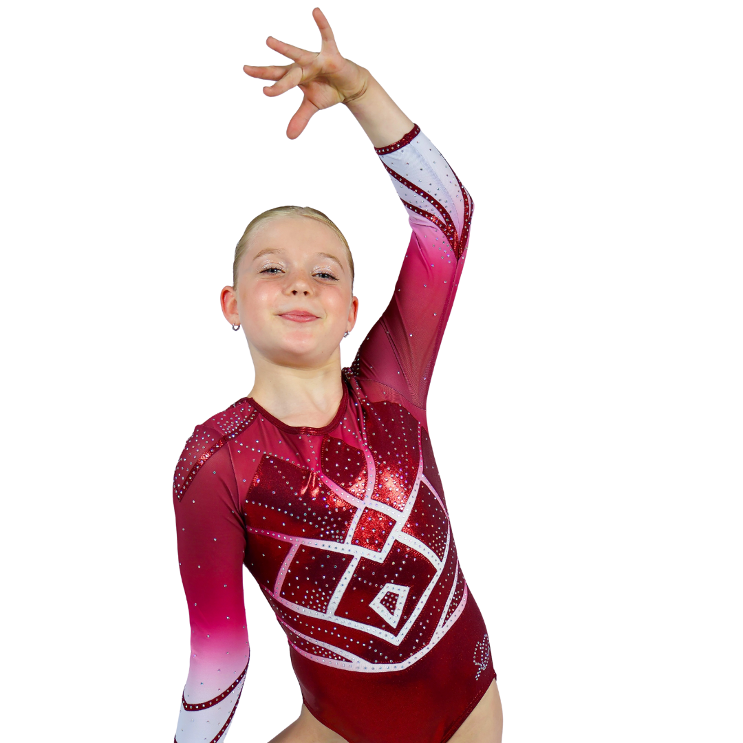 Justaucorps Nova Bordeaux Manches Longues