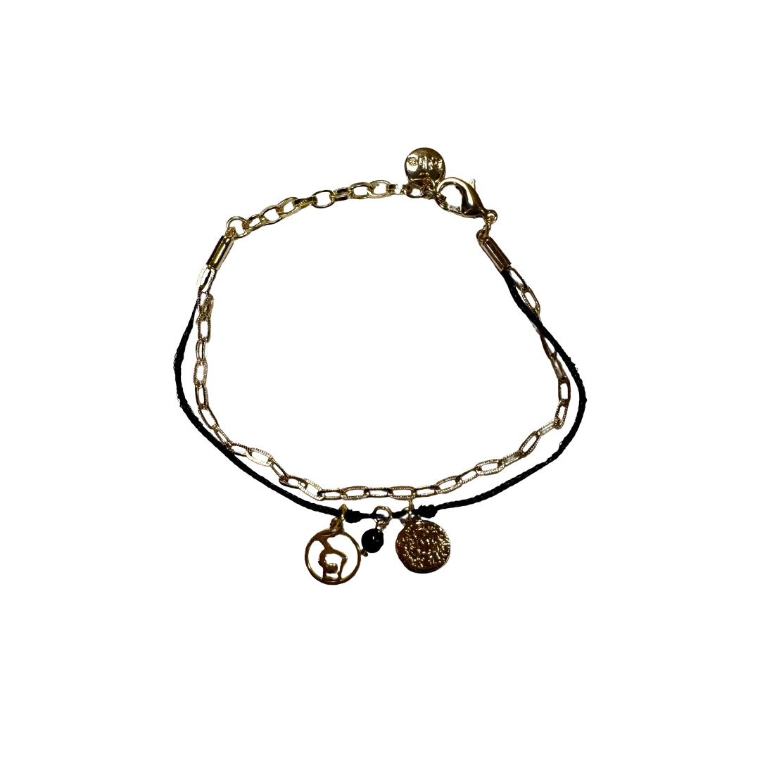 Bracelet Charms Gymnast Gold