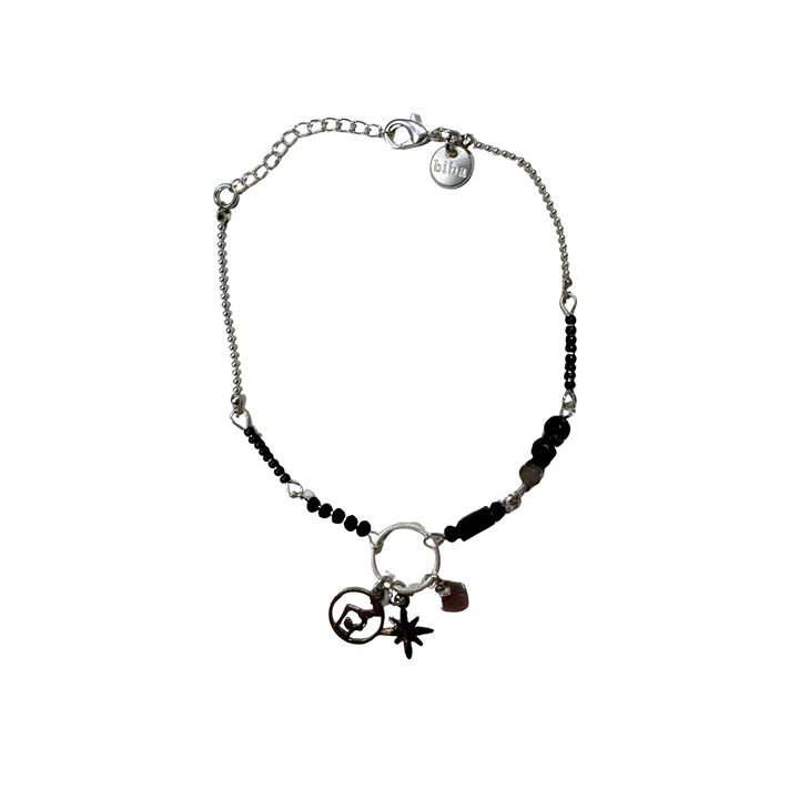 Bracelet Circle Heart Silver