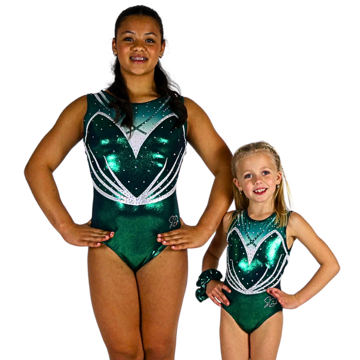 Turnpakje Bibi Groen Wit Mouwloos