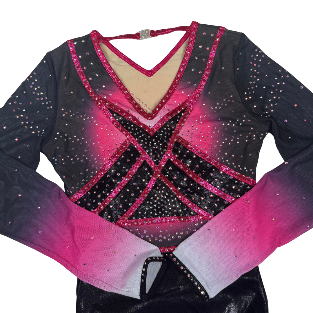 Turnpakje Fem Roze Zwart Lange Mouw