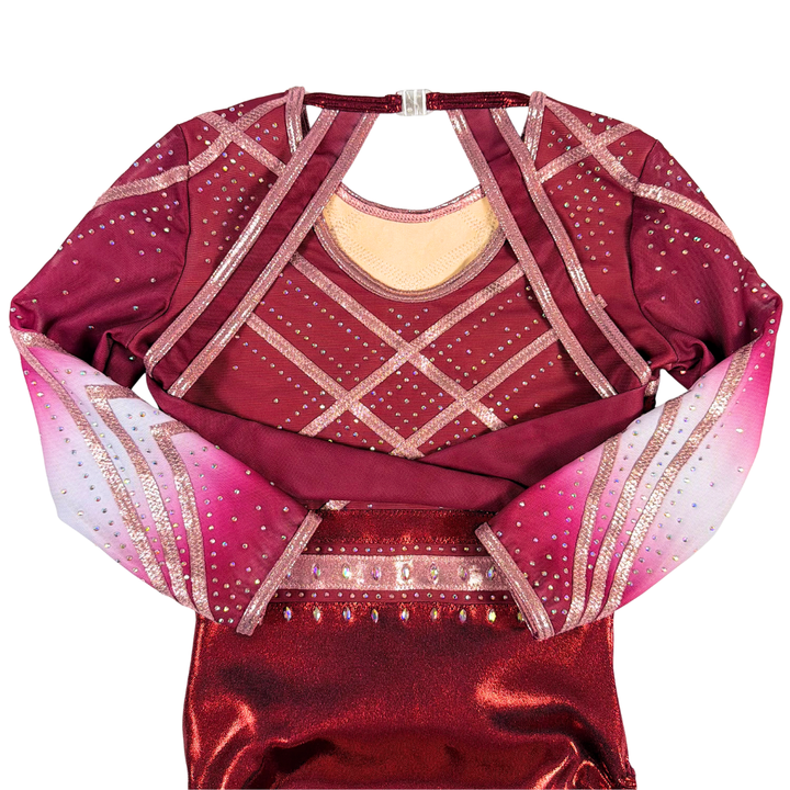 Justaucorps Julia Bordeaux Blush Manches Longues