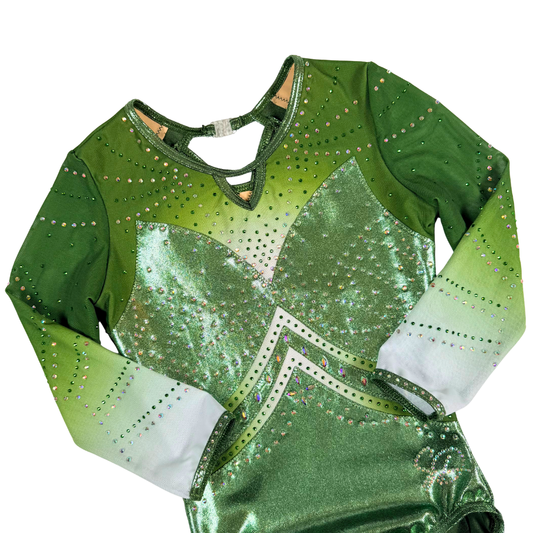 Justaucorps Kira Kaki Vert Manches Longues