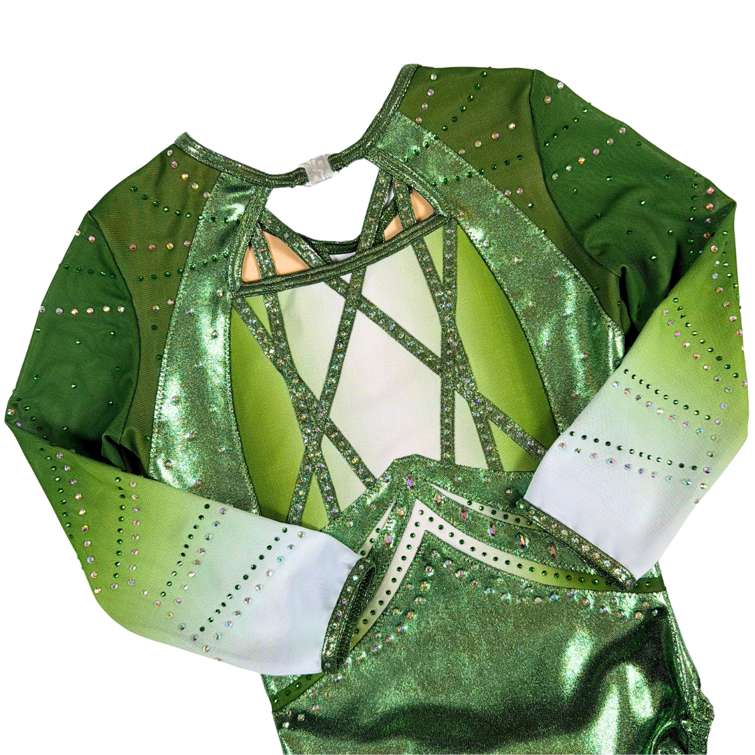 Justaucorps Kira Kaki Vert Manches Longues