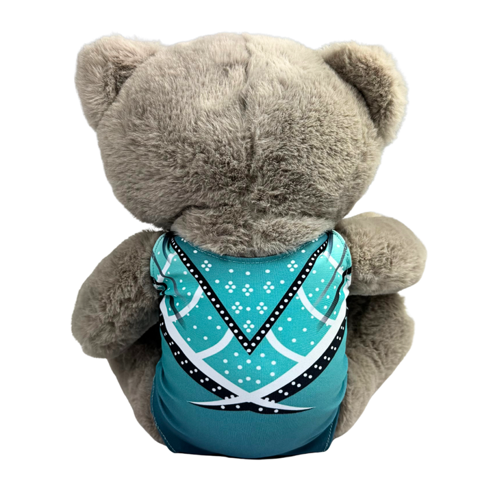Peluche Ourson avec Justaucorps Jade Menthe