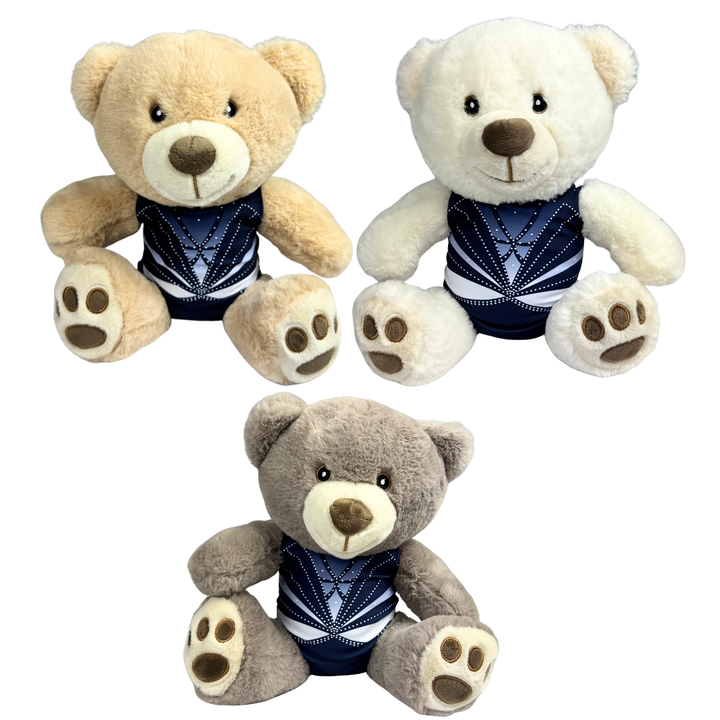 Knuffel Beer met Turnpakje Roos Navy