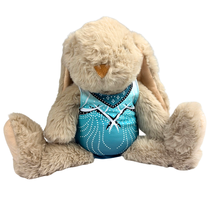 Konijn Bruin met Turnpakje Jade Mint