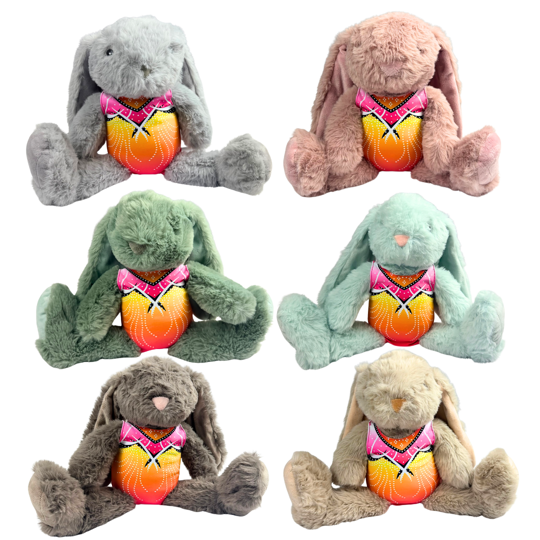 Knuffel Konijn met Turnpakje Jade Neon