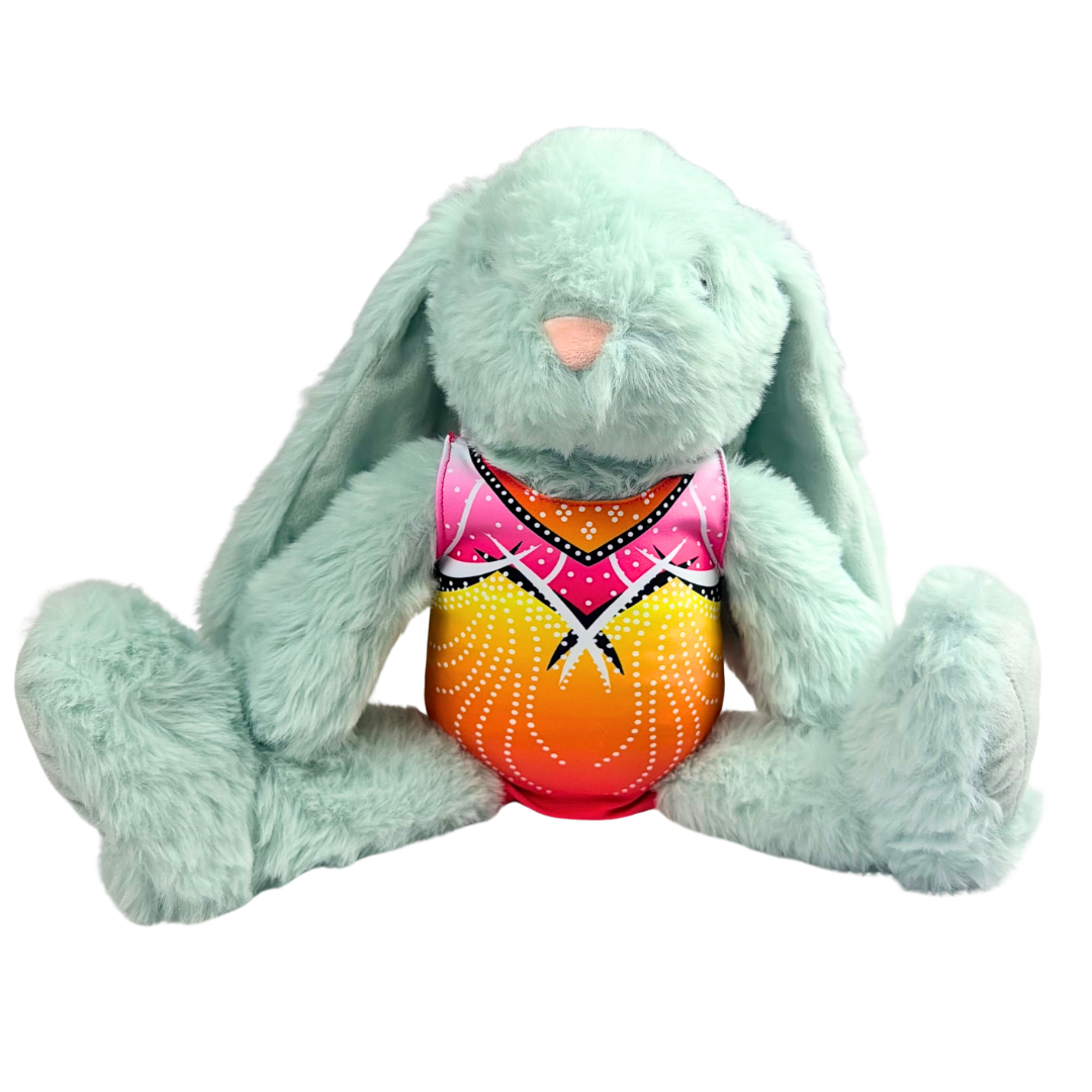 Konijn met Turnpakje Jade Neon