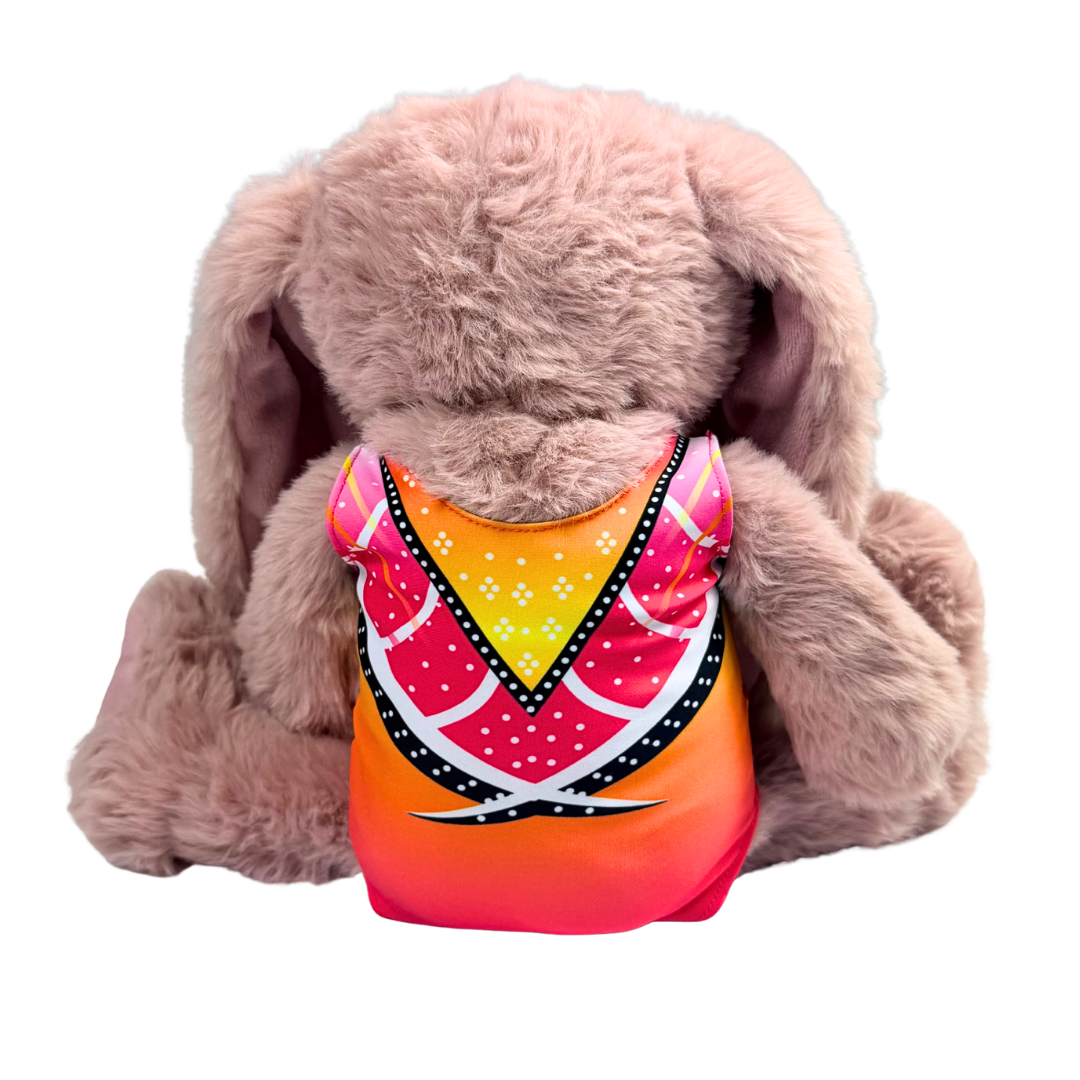 Knuffel Konijn met Turnpakje Jade Neon