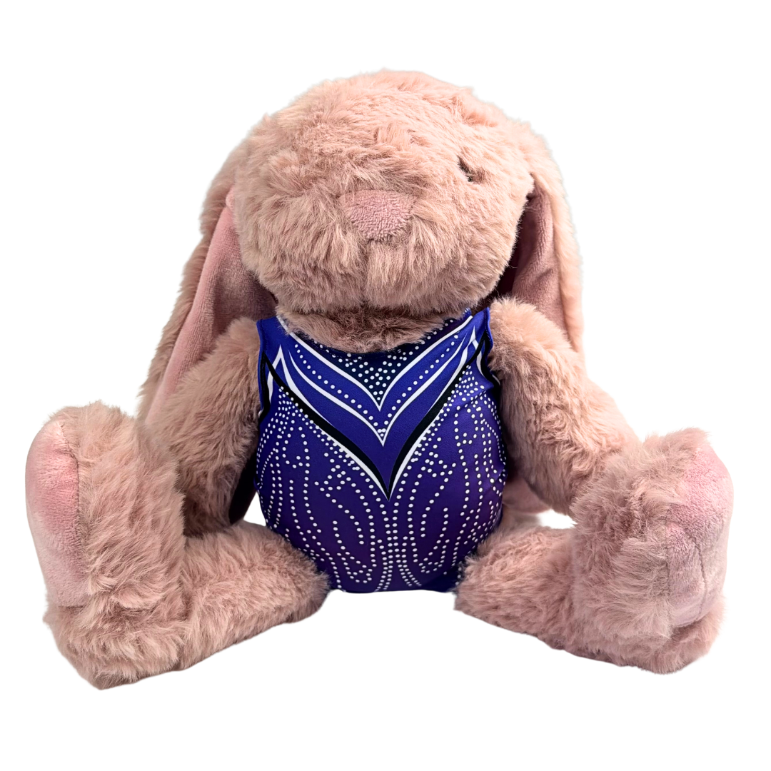 Konijn met Turnpakje Kyla Blauw Paars
