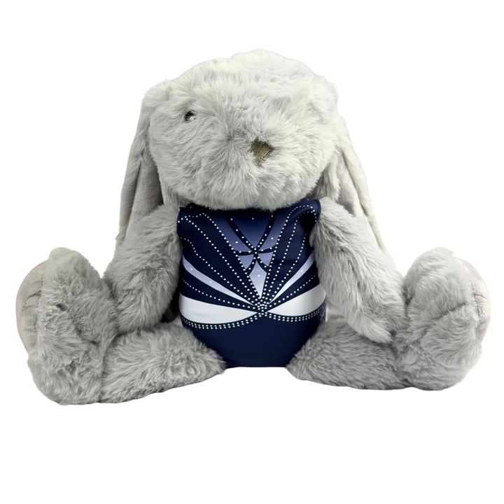 Knuffel Konijn met Turnpakje Roos Navy