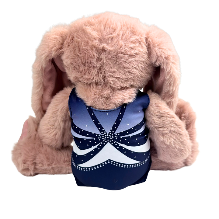 Knuffel Konijn met Turnpakje Roos Navy
