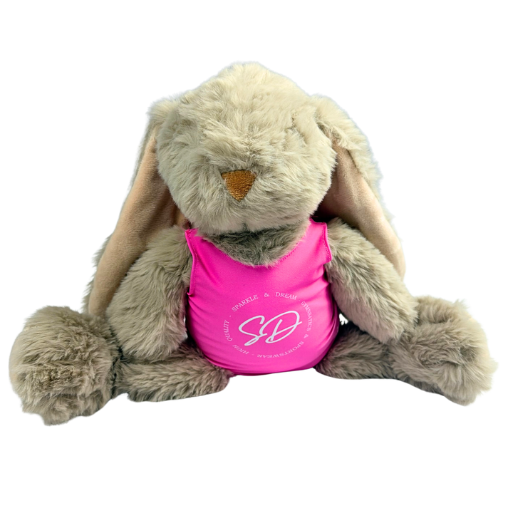 Konijn Bruin met Turnpakje sparkle & dream