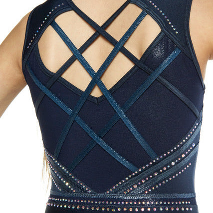 Gymnastics Leotard Little Stars Devotion Navy Blue