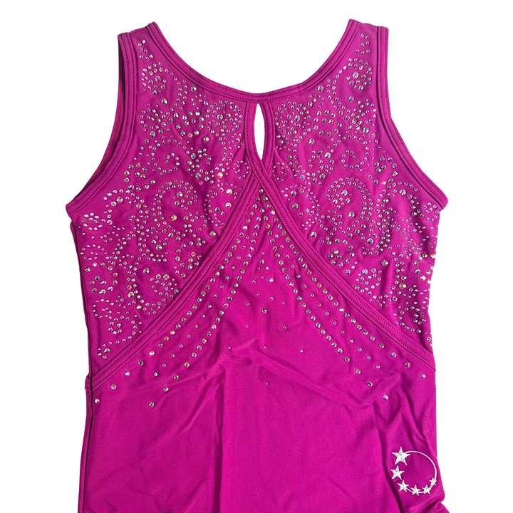 Gym Leotard Little Stars Ripple Magenta