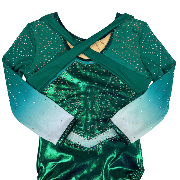 Justaucorps Lois Vert Manches Longues