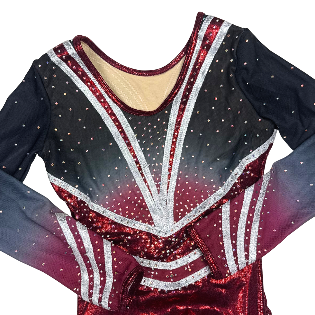 Turnpakje Maddie Bordeaux Zwart