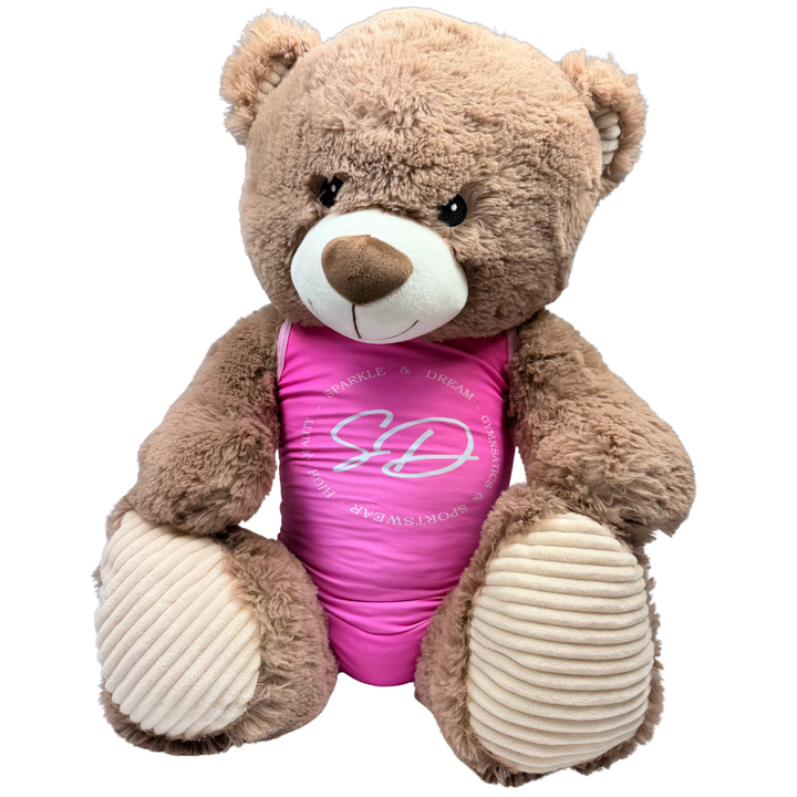 Mascotte Beer XL (60 cm) met Turnpakje Sparkle & Dream