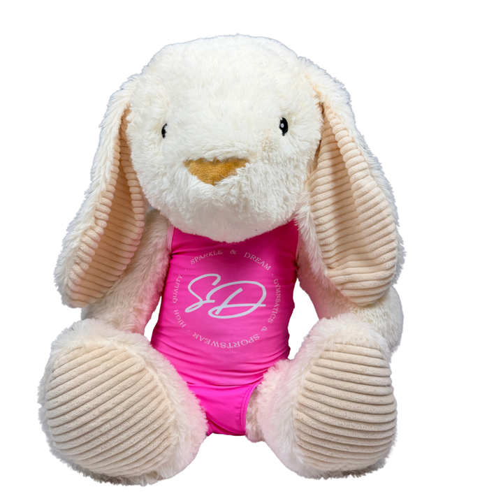 Mascotte Konijn XL (60 cm) met Turnpakje Sparkle & Dream