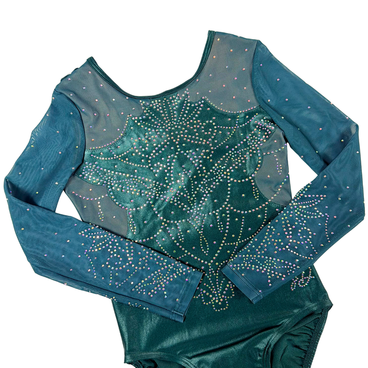 Justaucorps Mila Vert Alpin Manches Longues