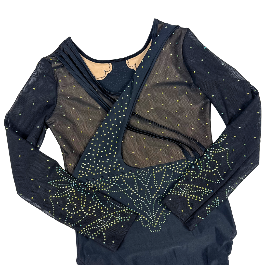 Justaucorps Mila Noir Manches Longues