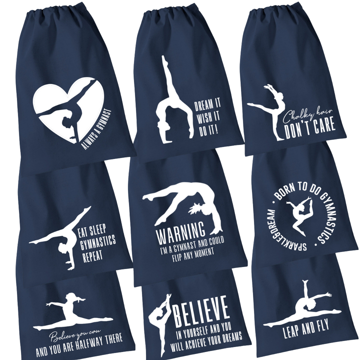 Leather/Loop Bag Navy Ladies